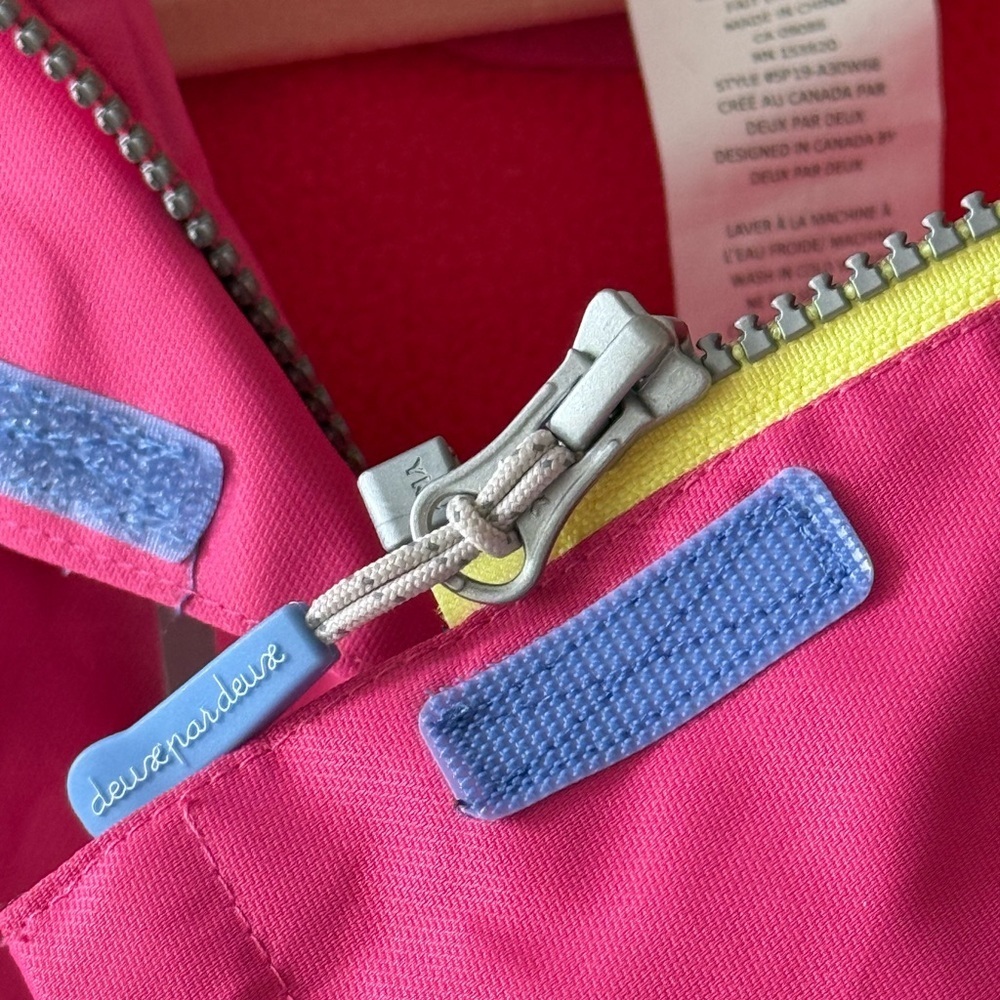 Deux par Deux Pink raincoat kids jacket size 12 months Pick - Picture 5 of 6